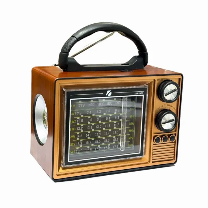 KTF-1487 Bluetoothlu Radyolu Müzik Kutusu Usb/Sd/Aux/Mp3 Player/El Fenerli-Nostalji Radyo
