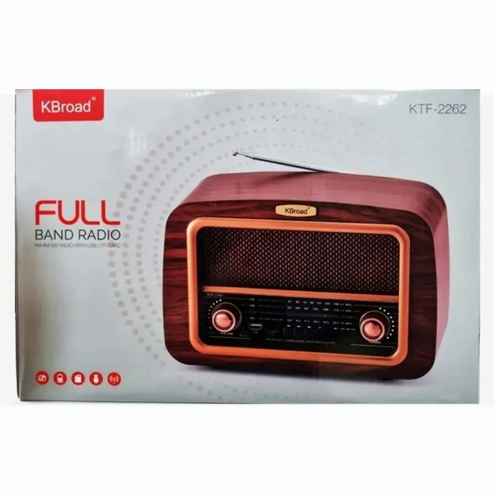 KTF-2262 Işıklı Bluetooth USB SD FM Nostaljik Radyo