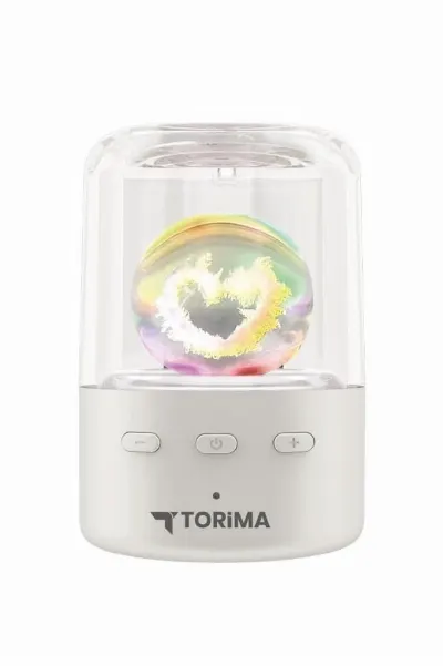 Bluetooth Hoparlör Rgb Işıklı Kablosuz Hoparlör D73 Beyaz