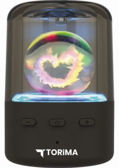 Bluetooth Hoparlör Rgb Işıklı Kablosuz Hoparlör D73 Siyah