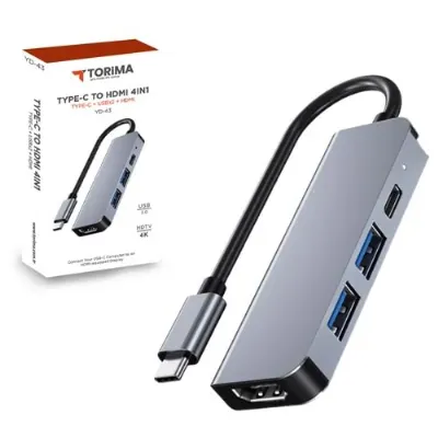TORİMA 7 IN 1 TYPE-C TO HDMI ADAPTER YD-47