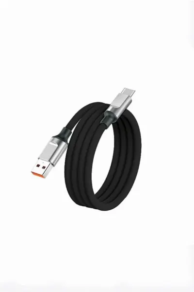 Şarj Kablosu Micro Silikon 3.0A Data Kablo U15  USB to Type-c