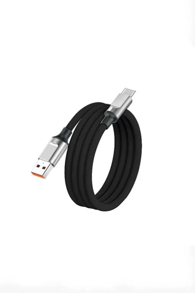 Şarj Kablosu Micro Silikon 3.0A Data Kablo U15  USB to Type-c