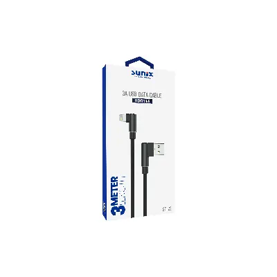 Sunix SC-23 3 Metre Lightning Data & Şarj Kablosu