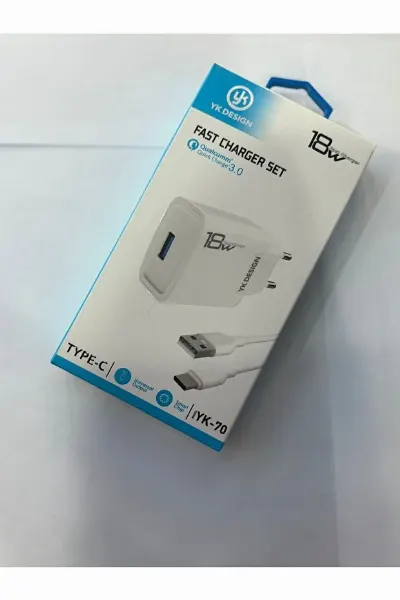 Yk desing 18 W Hızlı Şarj Aleti Type-c set