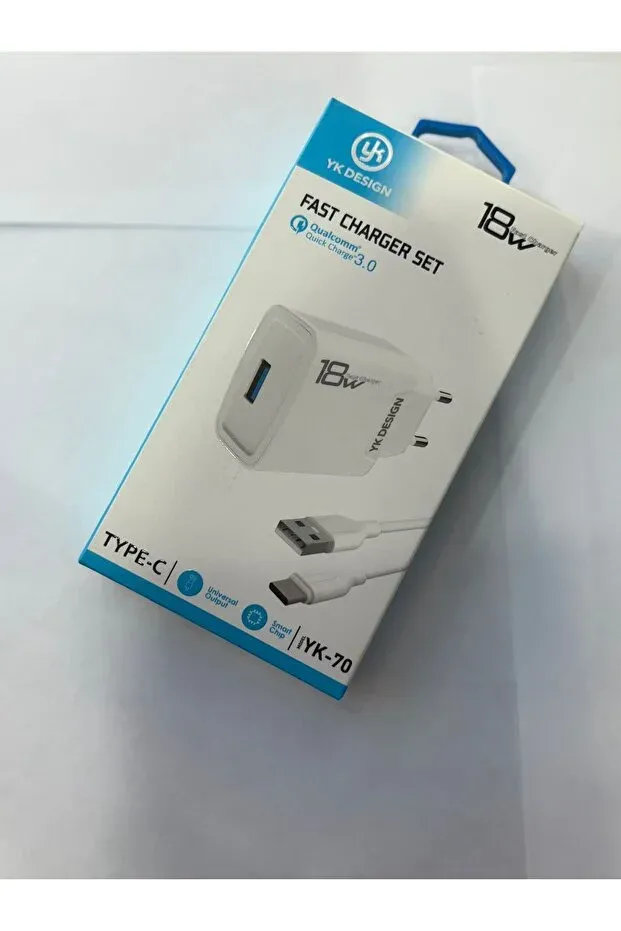 Yk desing 18 W Hızlı Şarj Aleti Type-c set
