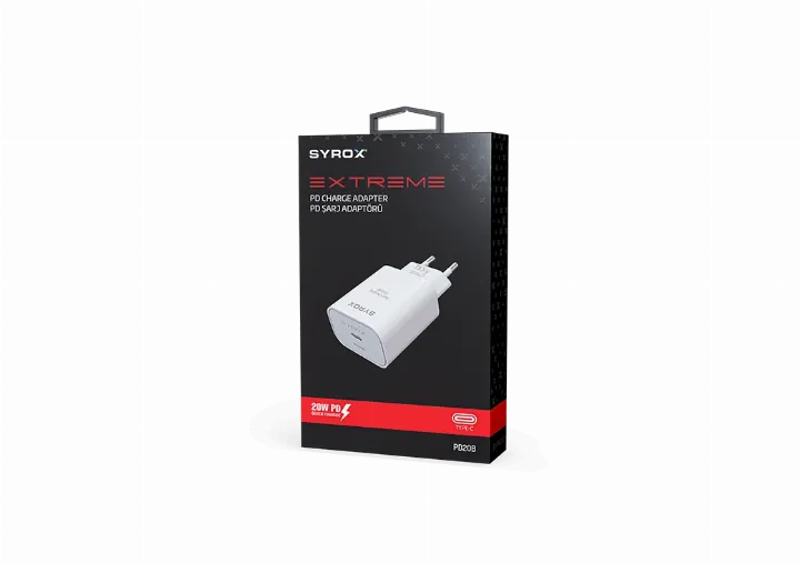 Syrox PD20B 20W PD Şarj Adaptörü