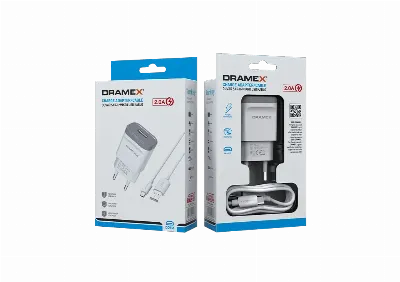 Dramex D21m 2.0a Micro Usb Beyaz Renkli Hızlı Şarj Aleti