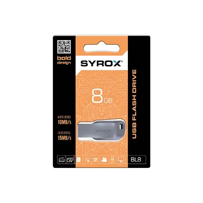 8 Gb Metal Usb Bellek Syrox