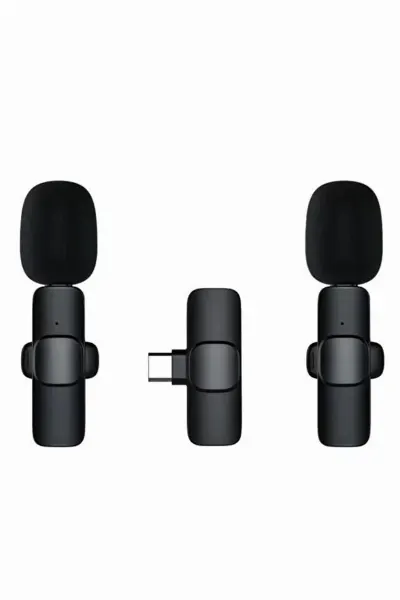 Torima Mini Yaka Mikrofonu Lightning 2 Adet Taşınabilir Mikrofon K9