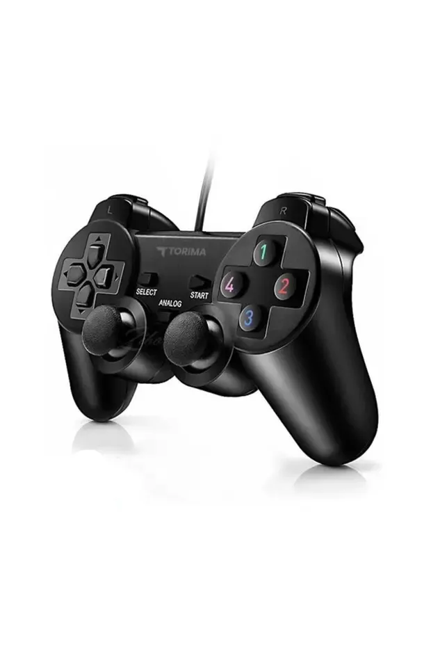 Torima Oyun Konsolları Analog Usb Joystick Pc Oyun Kolu P2 Siyah