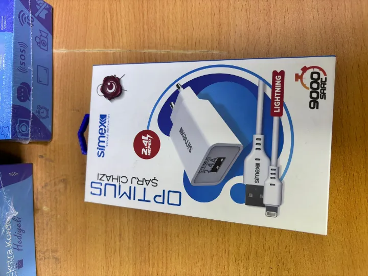 Simex iPhone Lightning SPS-03 Optimus 2in1 2400 mAh Sarj Seti