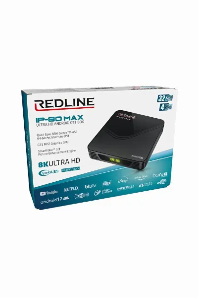 Redline Ip-80 Max Android 12 Ultra Hd 8k-4gb-32gb Media Player